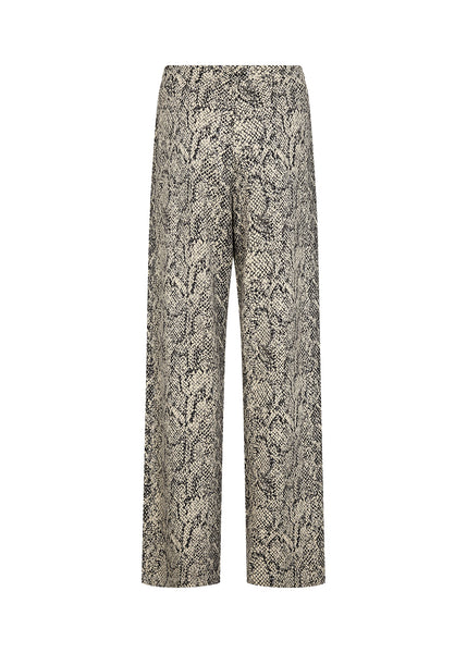 SOYACONCEPT Snake Print Joggers in Beige