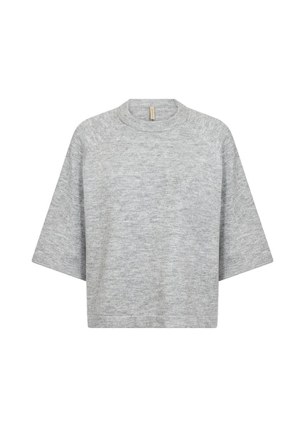 SOYACONCEPT Short Sleeve Knit Jumper in Grey