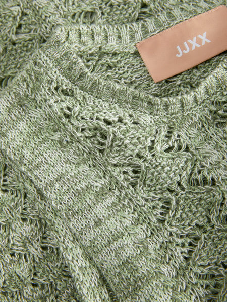 JJXX Knitted Crop Tank Top in Green