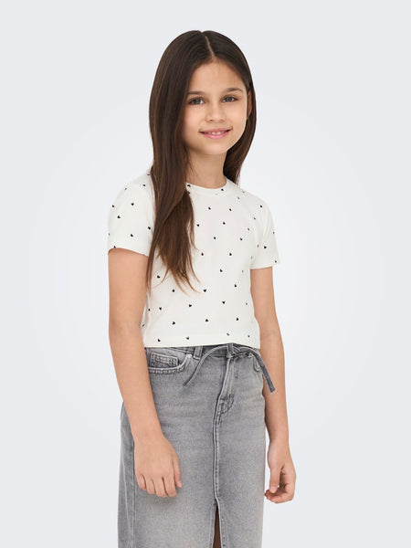 Kids Only Heart T-Shirt in White