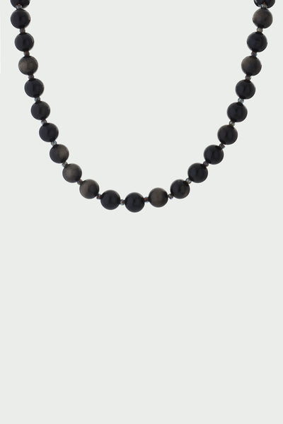Tutti Golden Obsidian Small Beaded Necklace