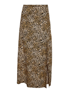 Noisy May Long Leopard Print Skirt