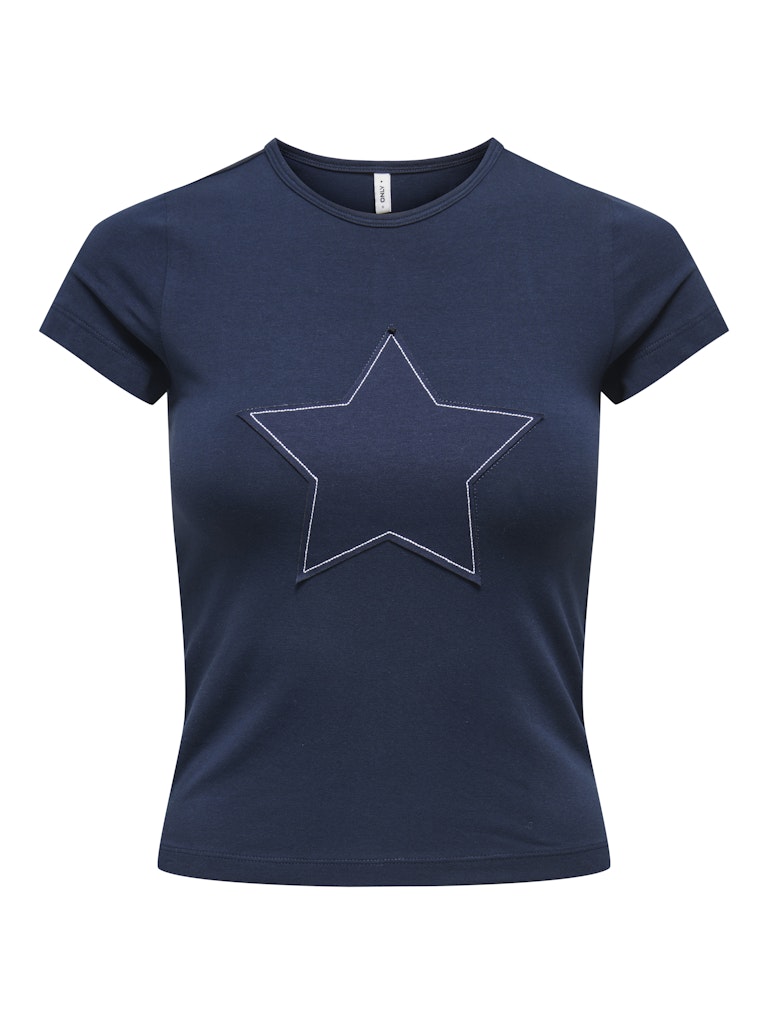 ONLY Star Print T-Shirt in Navy – Meg Maitland