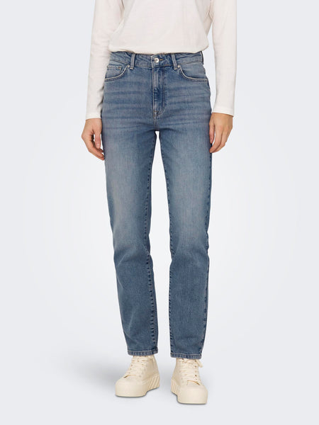Only ONLEMILY Straight Fit Jeans in Blue
