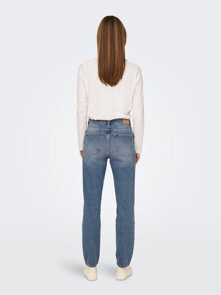 Only ONLEMILY Straight Fit Jeans in Blue