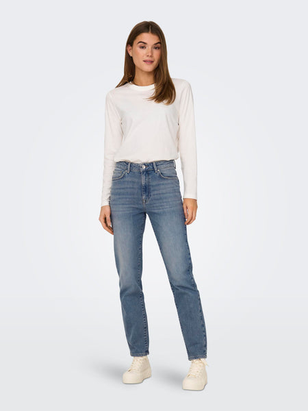 Only ONLEMILY Straight Fit Jeans in Blue