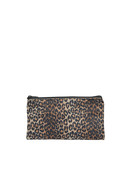 Only Leopard Print Beach Purse in Brown