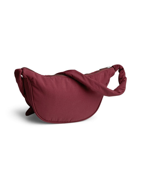 PIECES Knot Detail Bum Bag in Burgundy
