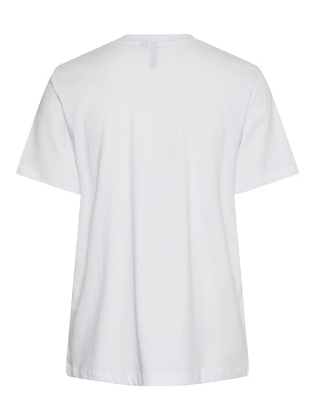 Pieces Tie Dye Heart T-Shirt in White