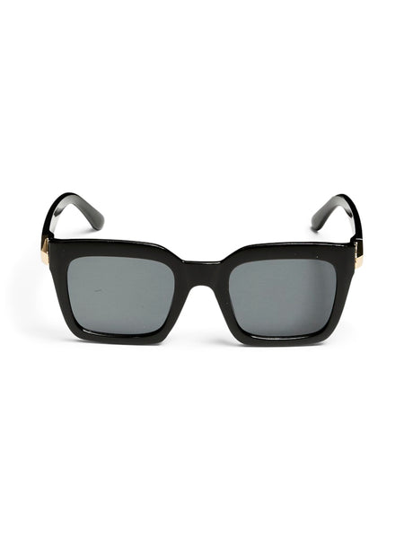 Pieces Square Framed Sunglasses in Black