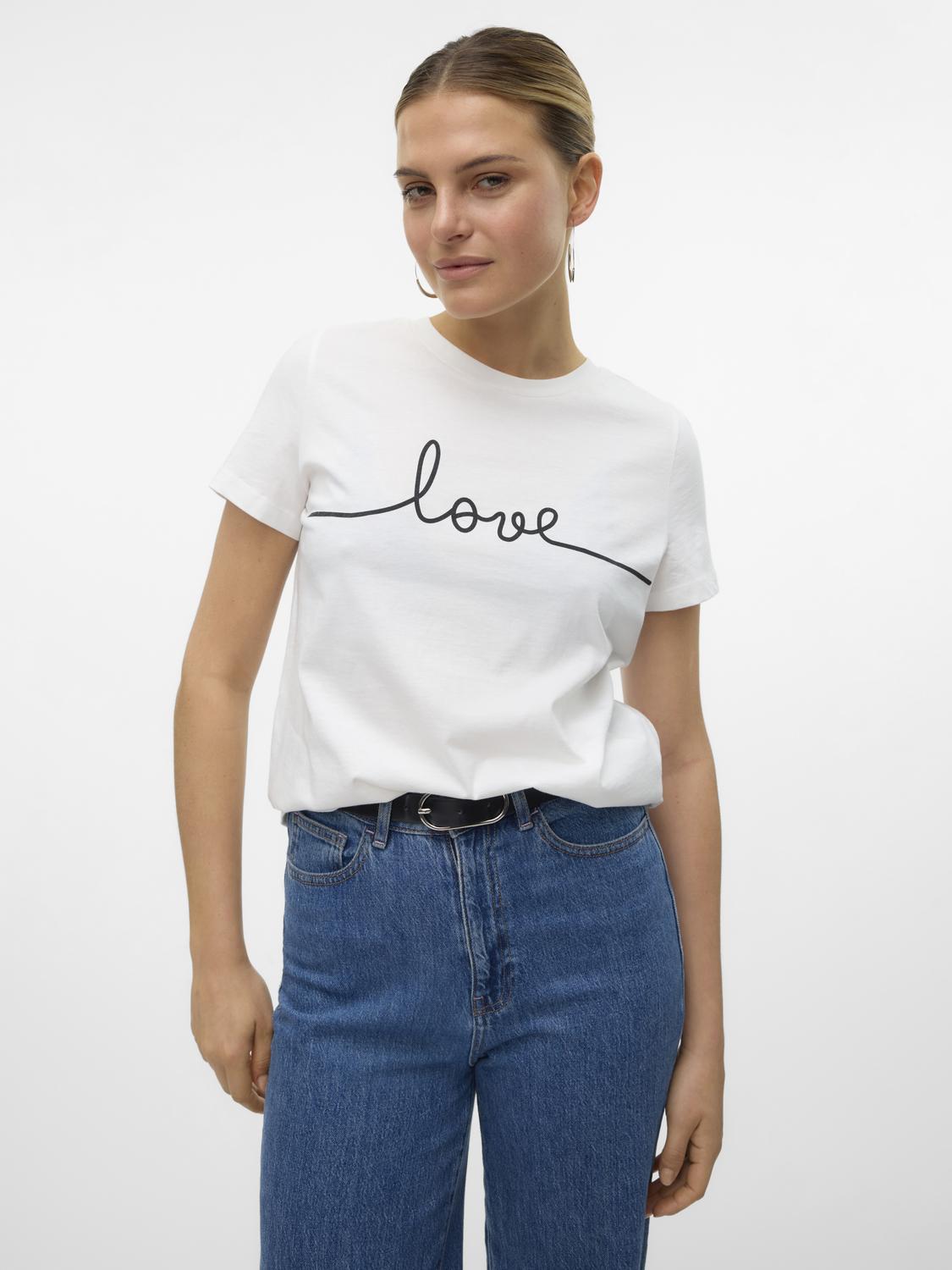 Vero Moda "Love" T-Shirt in White