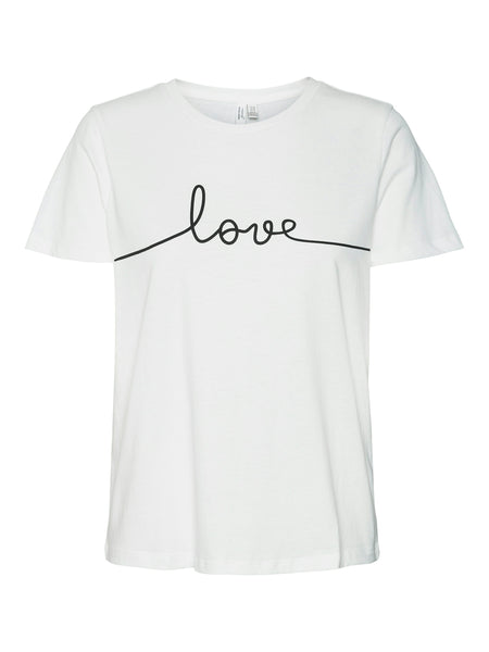 Vero Moda "Love" T-Shirt in White