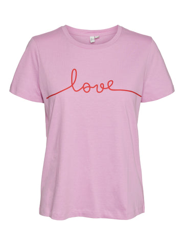 Vero Moda "Love" T-Shirt in Pink