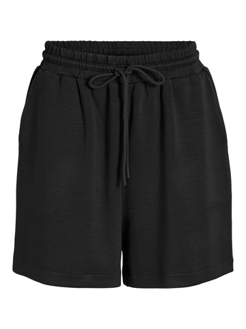Vila High Waist Shorts in Black