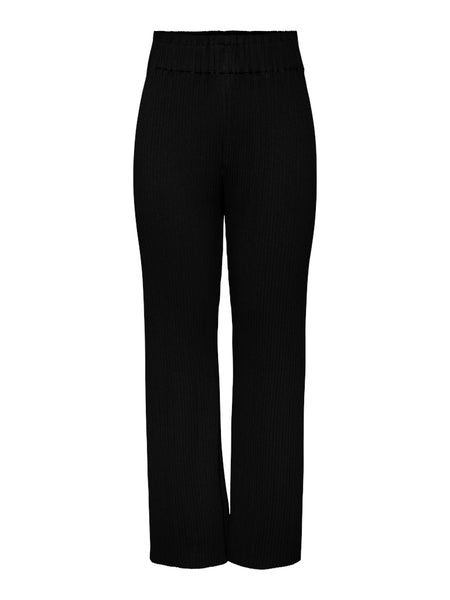 Y.A.S High Waist Plisse Trousers in Black
