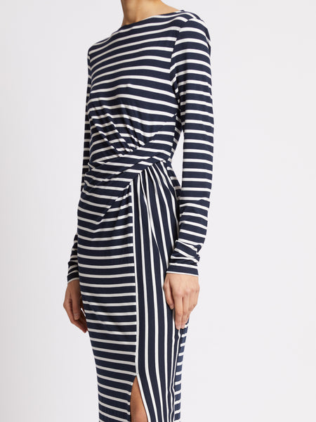 French Connection Kyra Jersey Dress in Navy