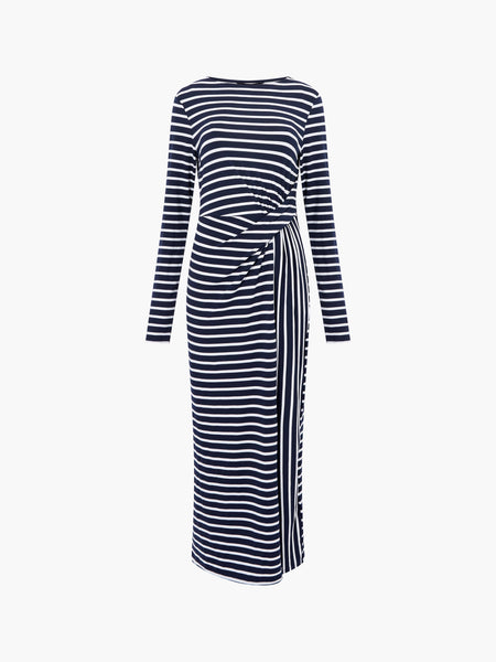 French Connection Kyra Jersey Dress in Navy