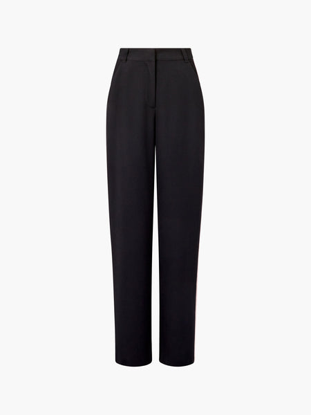 French Connection Vinnie Side Stripe Trousers in Black