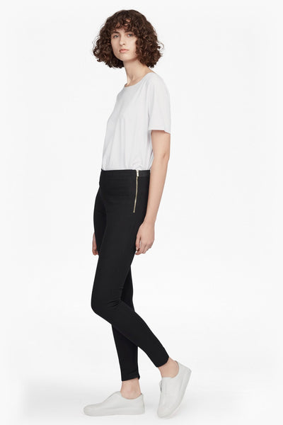 French Connection Twill Skinny Trousers in Black