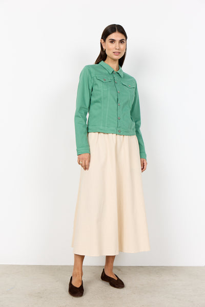 SOYACONCEPT Denim Jacket in Green