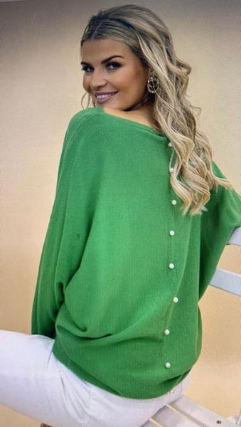Billi Pearl Back Knit Jumper