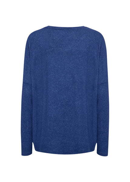 SOYACONCEPT Soft Biara Round Neck Top in Blue