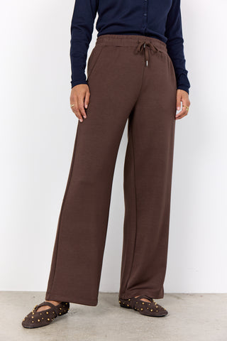 SOYACONCEPT Wide Leg Joggers in Brown