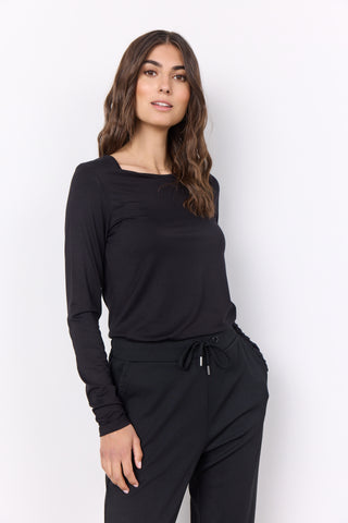 Soyaconcept Long Sleeve Top in Black