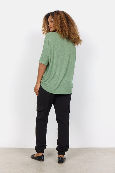 Soyaconcept 3/4 Sleeve Soft Biara Top in Green