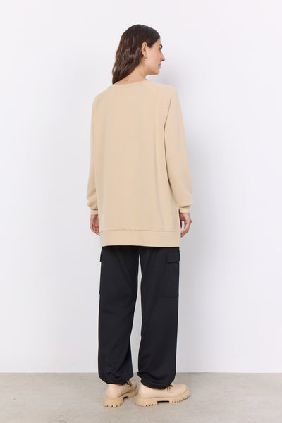 Soyaconcept Oversized Sweatshirt in Beige