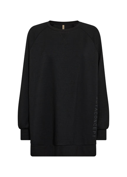 Soyaconcept Oversized Sweatshirt in Black
