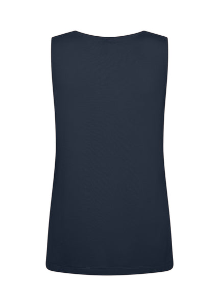 SOYACONCEPT V-Neck Tank Top in Navy