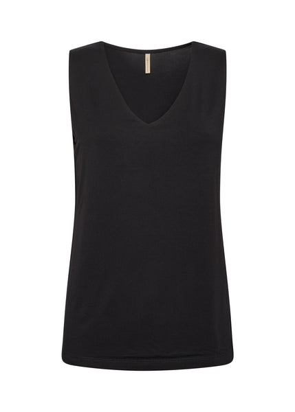 SOYACONCEPT V-Neck Tank Top in Black