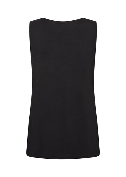 SOYACONCEPT V-Neck Tank Top in Black
