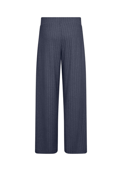 Soyaconcept Knitted Wide Leg Trousers in Blue