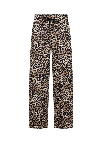 Soyaconcept Wide Leg Leopard Print Joggers