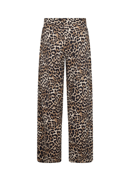 Soyaconcept Wide Leg Leopard Print Joggers