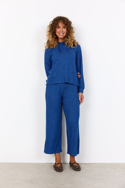 SOYACONCEPT Knitted Hoodie in Blue
