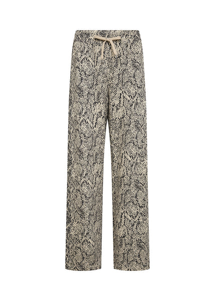 SOYACONCEPT Snake Print Joggers in Beige