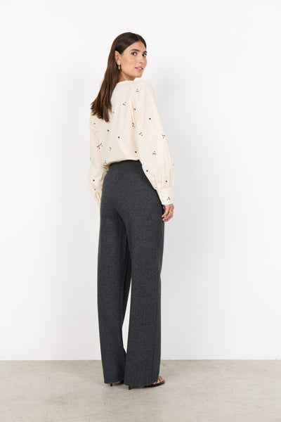 SOYACONCEPT Straight Leg Trousers in Grey