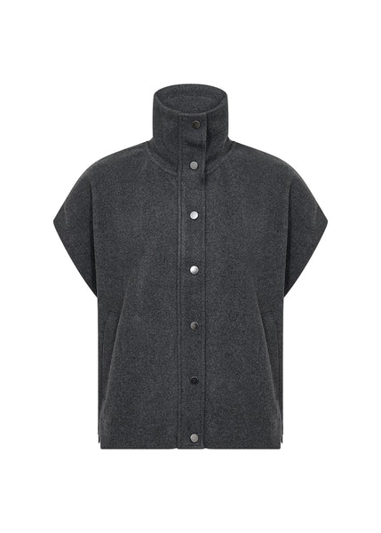 SOYACONCEPT Wool Blend Waistcoat in Grey