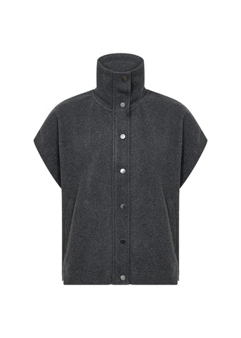 SOYACONCEPT Wool Blend Waistcoat in Grey