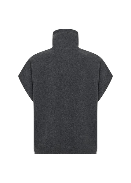 SOYACONCEPT Wool Blend Waistcoat in Grey
