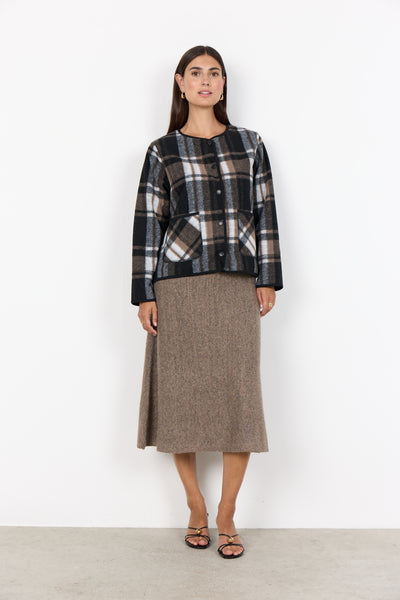 SOYACONCEPT Checked Jacket in Black