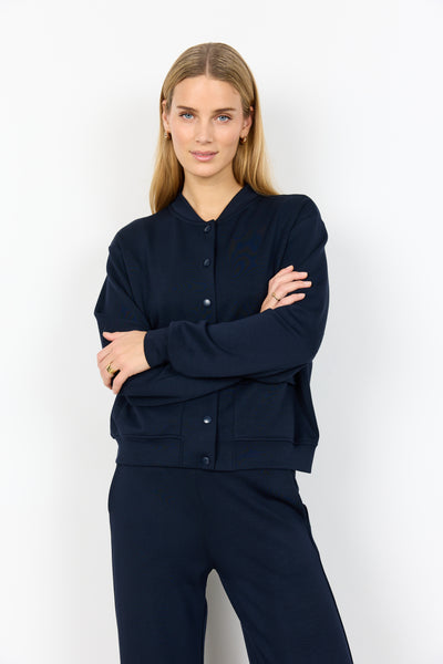 SOYACONCEPT Bomber Jacket in Navy