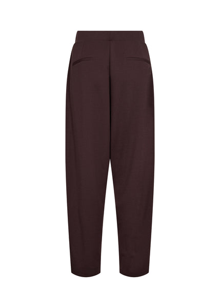 SOYACONCEPT Barrel Leg Trousers in Chocolate