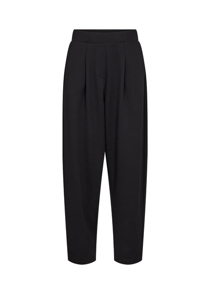 SOYACONCEPT Barrel Leg Trousers in Black