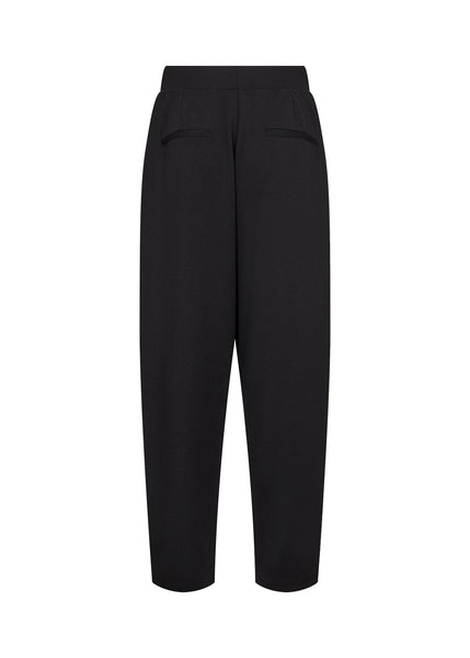 SOYACONCEPT Barrel Leg Trousers in Black