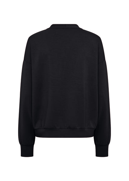 SOYACONCEPT 1/4 Zip Sweatshirt in Black