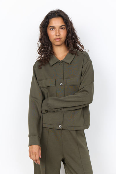 SOYACONCEPT Collar Jacket in Green